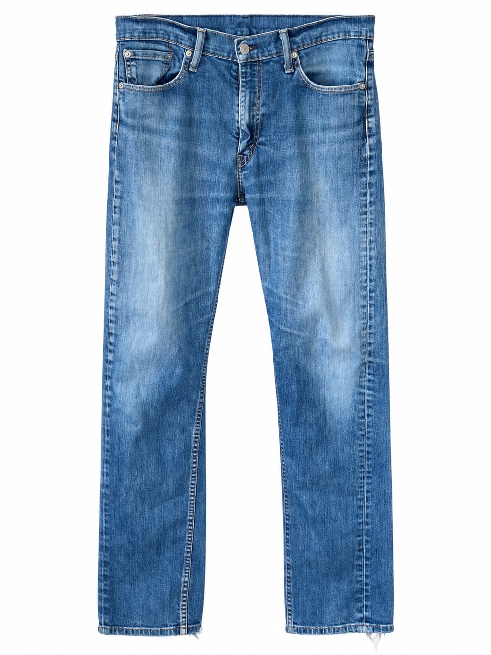 Levi’s 513 Straight Men’s Jeans 31x34 Medium Wash Distressed Denim